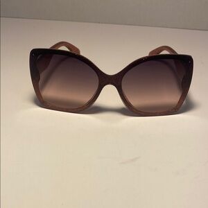 Jessica Simpson Brown Oversized Sunglasses